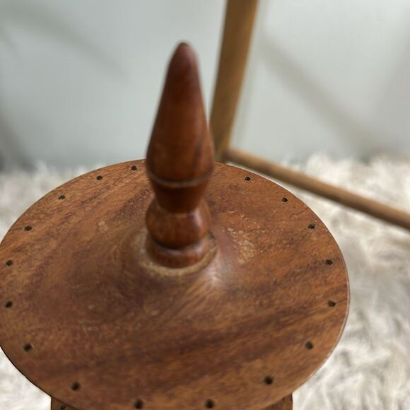 Wooden Earring & Ring Holder Rustic And Distressed - Picture 9 of 17